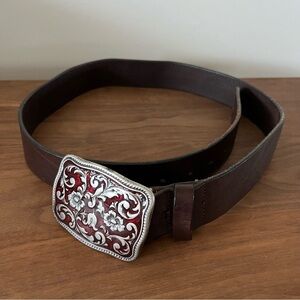 GAP Genuine Leather Belt • Made in Italy • Y2K Era
